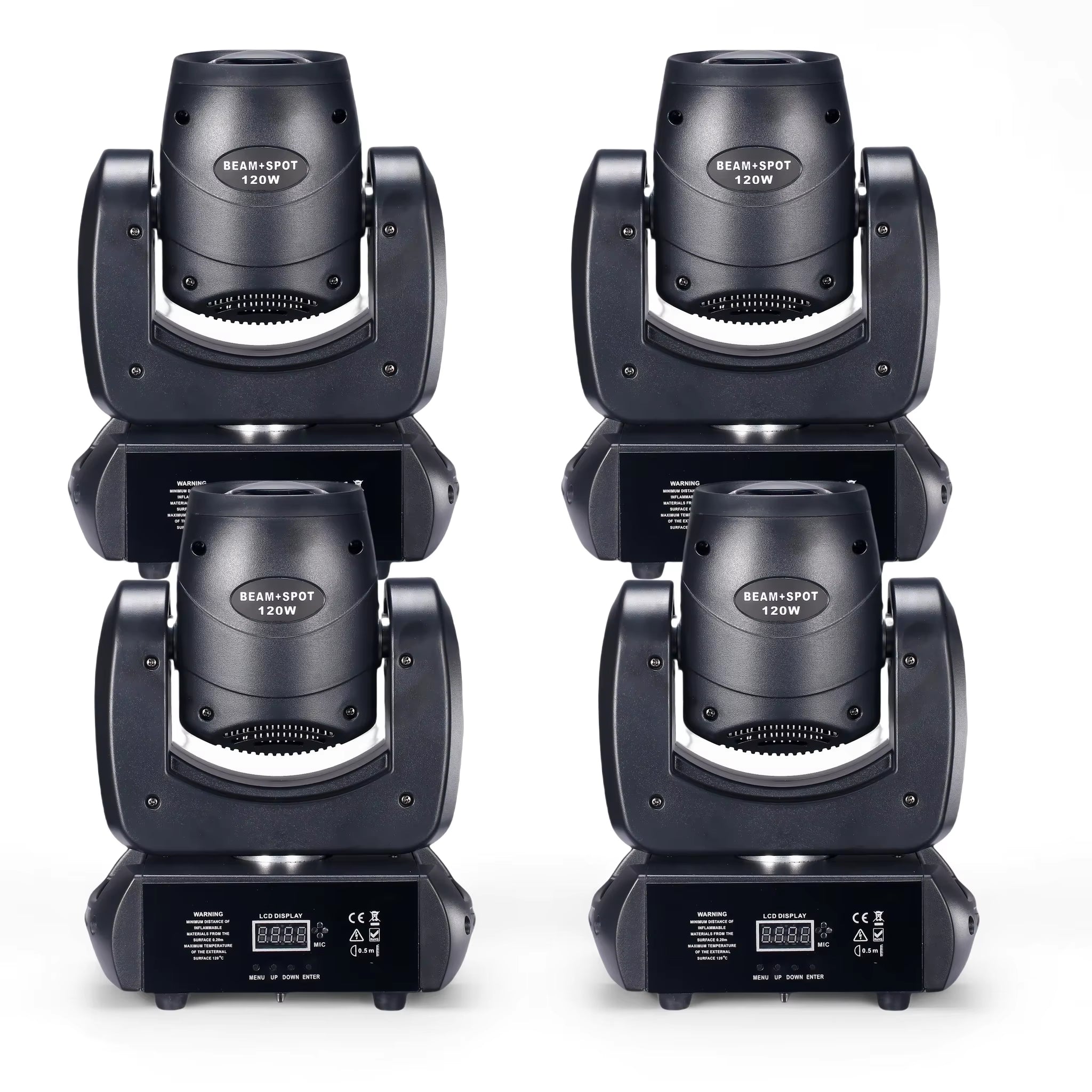 Moving Head Stage Light 120W LED with Sound Activated DMX512 Control Professional DJ Spotlight for Disco Events Church Show Bar