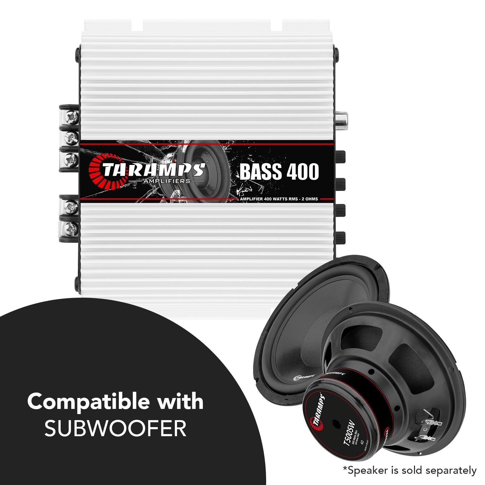 [US SELLER] Taramps BASS 400 2 Ohms Amp Compact Car Audio Amplifier