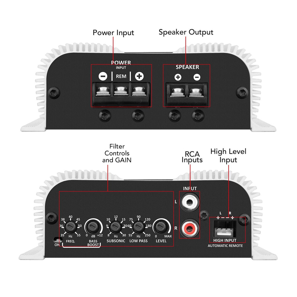 [US SELLER] Taramps BASS 400 2 Ohms Amp Compact Car Audio Amplifier