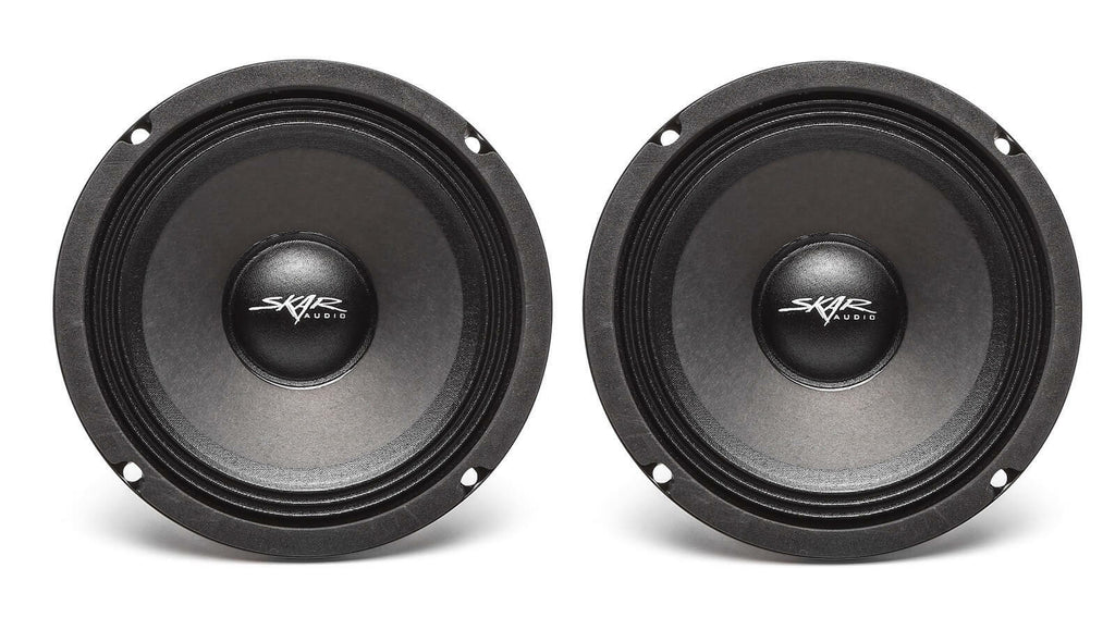 (2) NEW SKAR AUDIO FSX65-4 6.5-INCH 4 OHM 300W MAX CAR PRO AUDIO SPEAKERS - PAIR