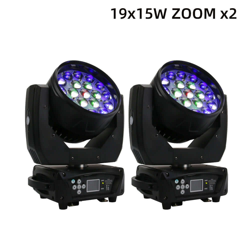 19X15W LED RGBW Moving Head with Zoom & Wash Stage Lighting
