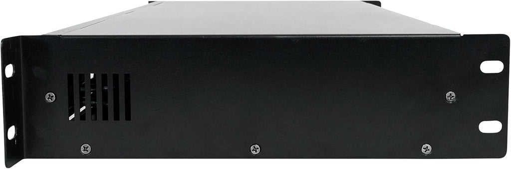 D14 7000W Peak/2000W RMS Class-D 2 Channel Amplifier, 1.5U Rack-Mount, LCD Display, Cooling Fans, Built-In Crossover, for Djs and Live Sound