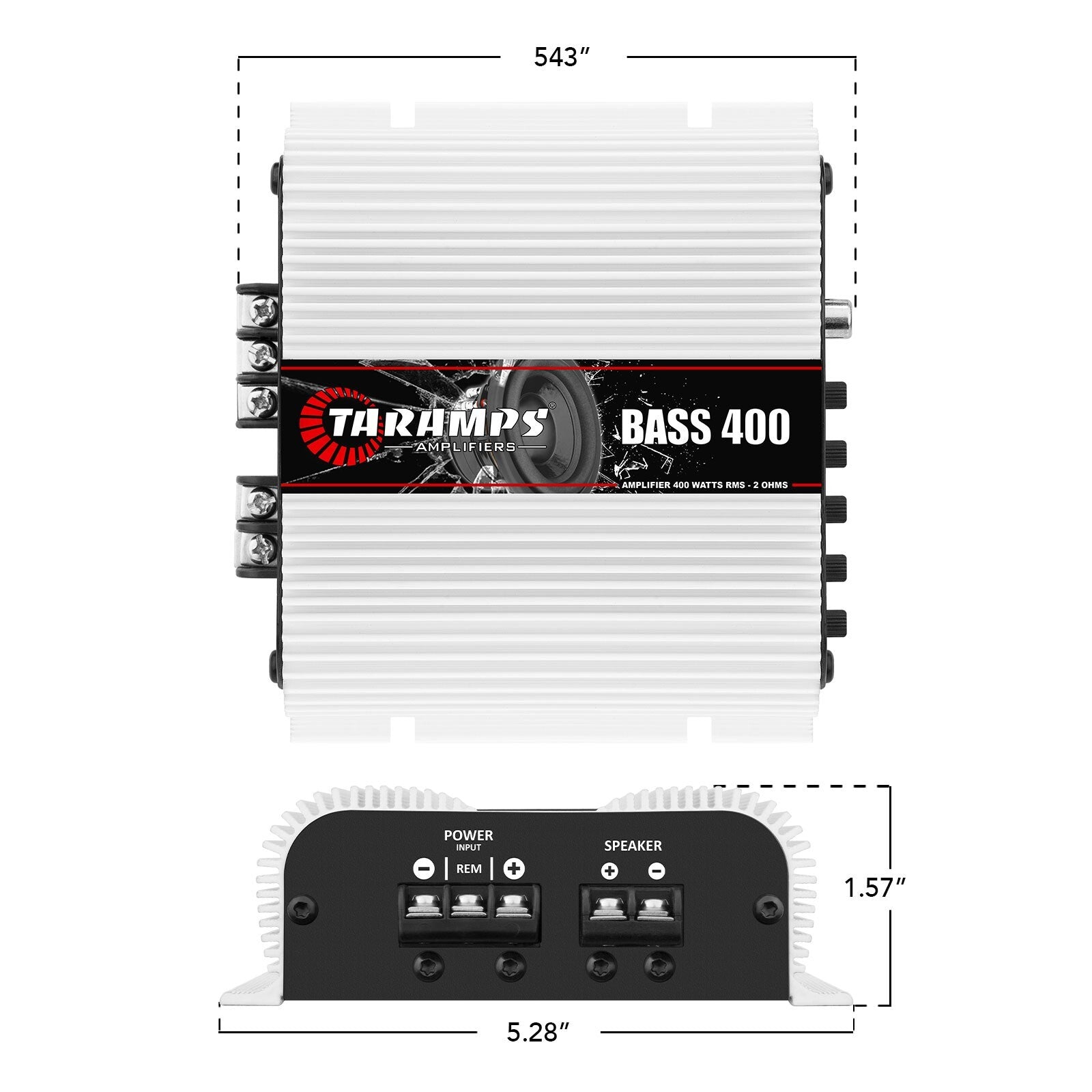 [US SELLER] Taramps BASS 400 2 Ohms Amp Compact Car Audio Amplifier
