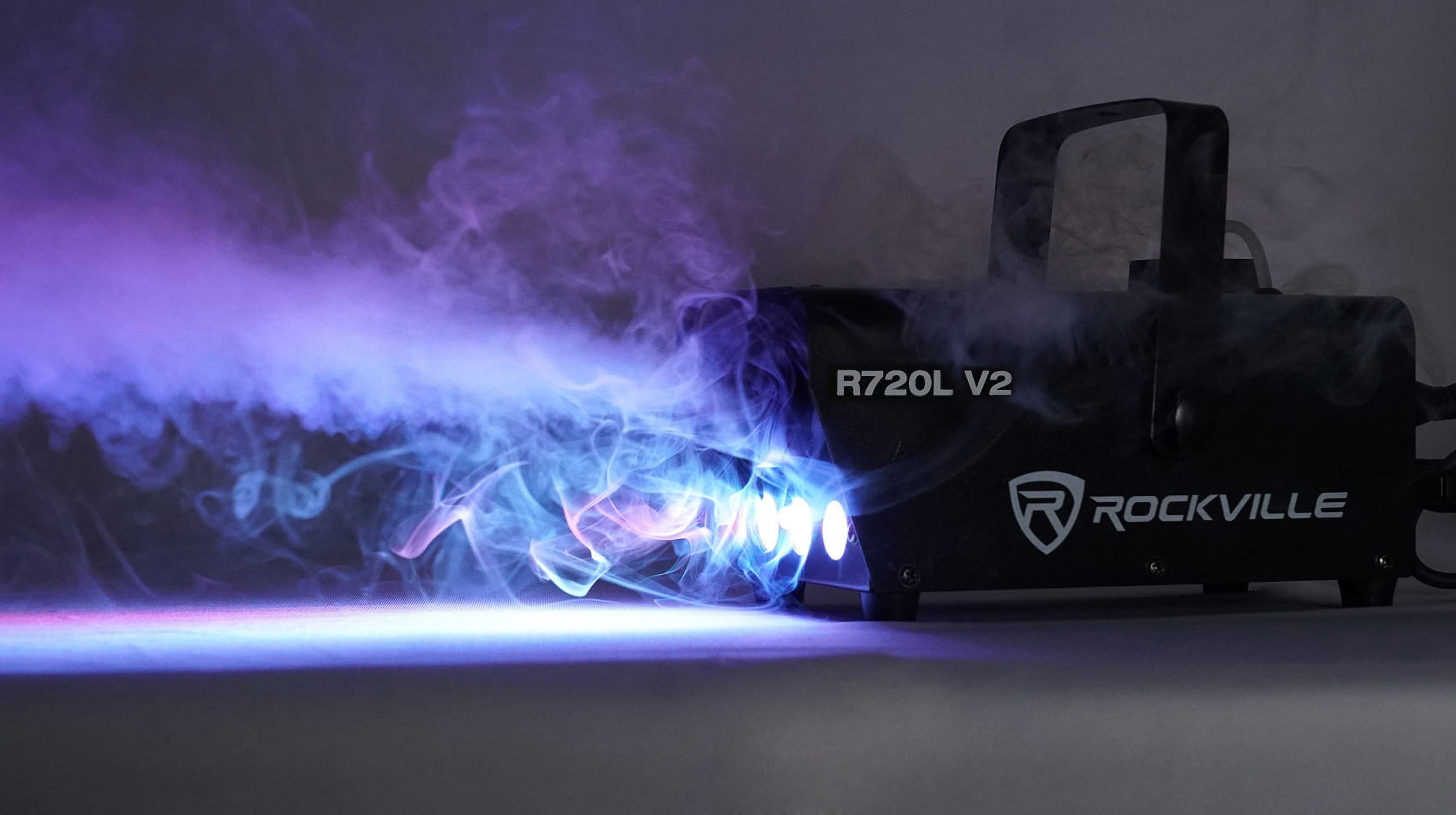 R720L Fog/Smoke Machine W/ Remote+Fluid+Multi Color Led'S+Carry Bag