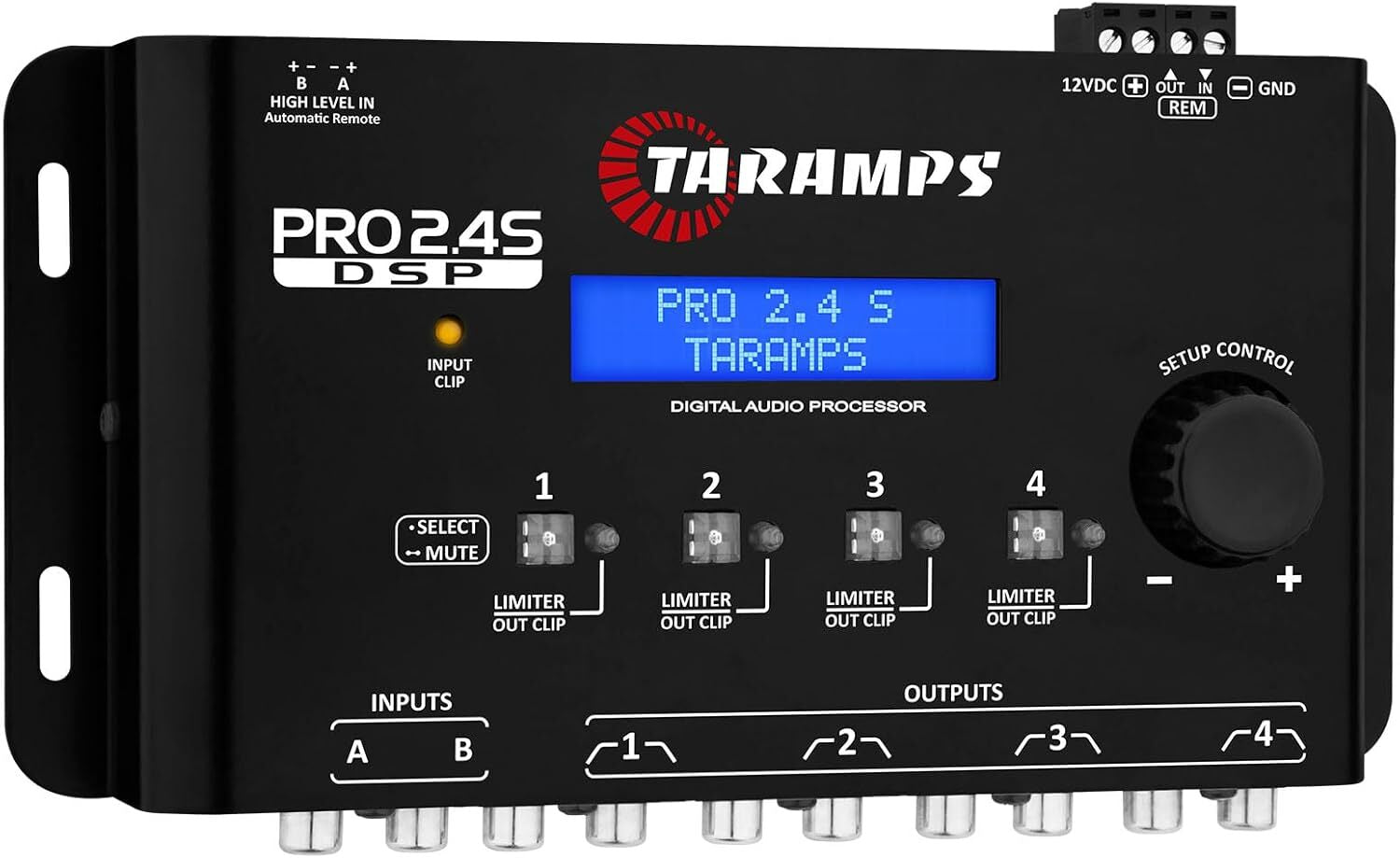 Taramps Pro 2.4S DSP Crossover Full Digital Signal Processor & 15-Band Equalizer