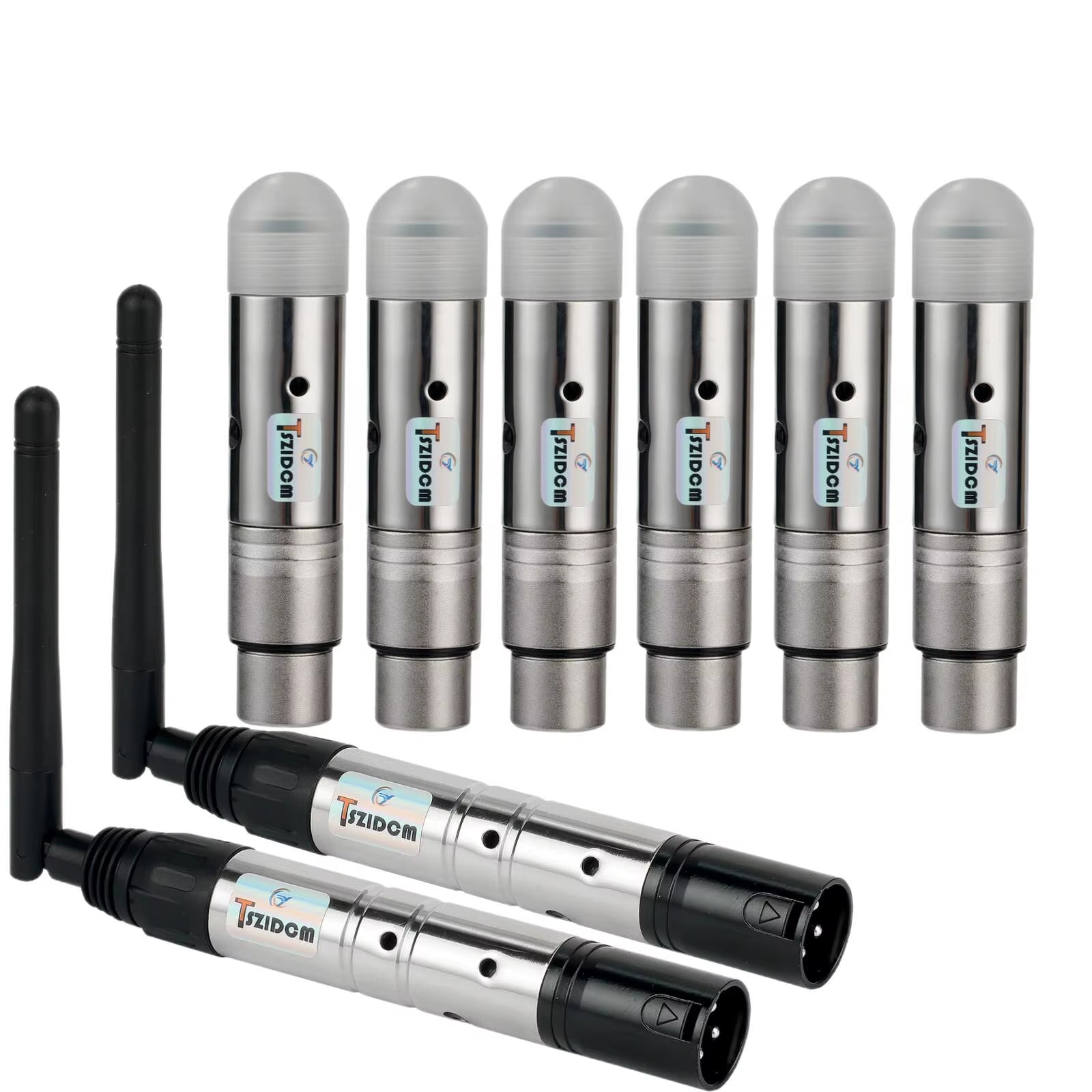 Wireless DMX 512 System 2.4G Wireless Female Receivers/Male Transmitter LED DMX512 DMX Dfi DJ Lighting Dmx Controller