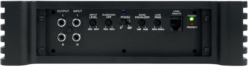 DBM13 3000W Peak/750W RMS Mono Amplifier for Boat Subwoofers, 2 Ohm, Weather-Resistant, Bass Remote, High-Performance Audio