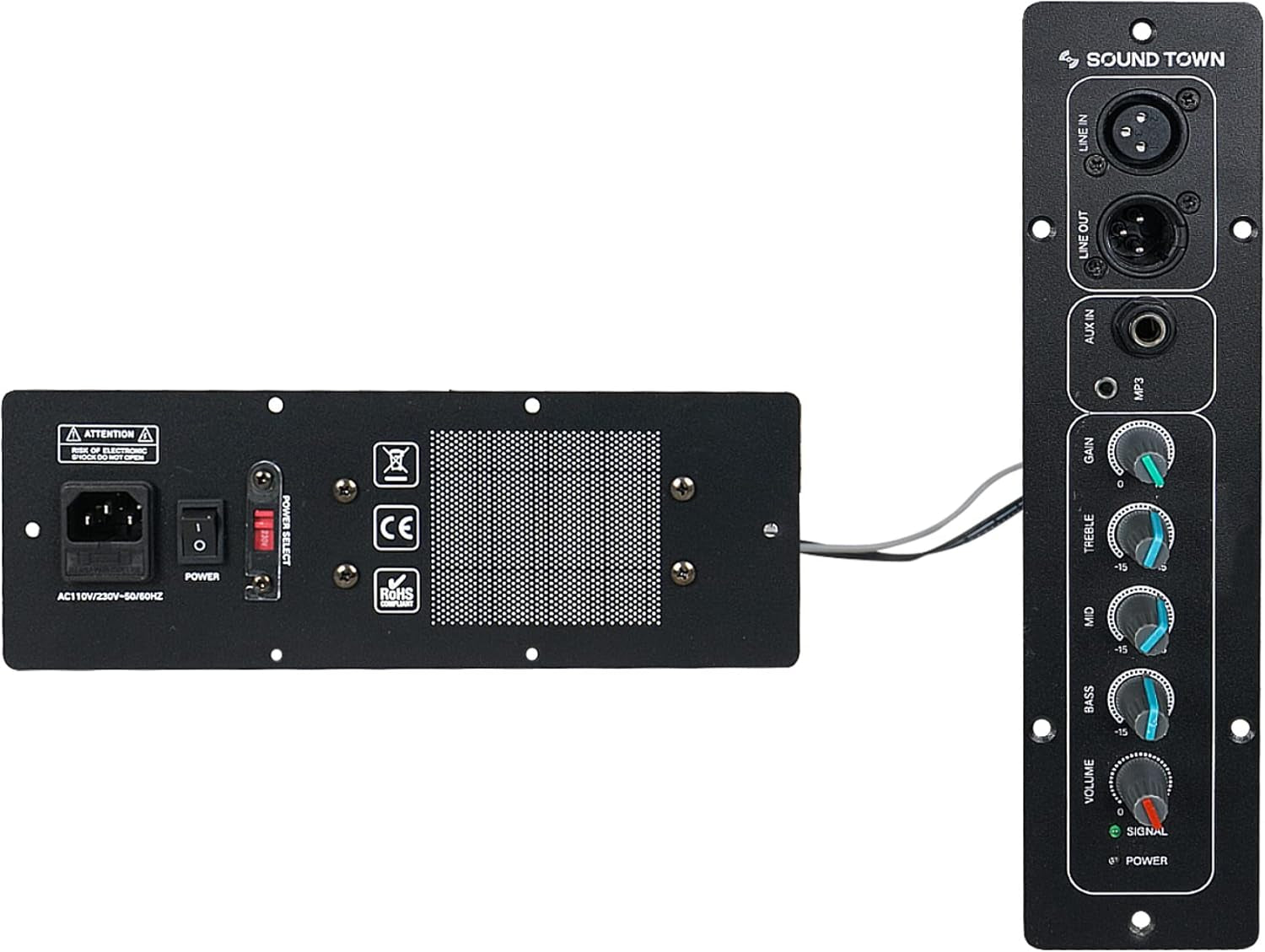 2-Pack Powered DJ PA Stage Monitor Speakers 12” 500W with Compression Driver for Live Sound, Bar, Church (METIS-12MPW-PAIR)