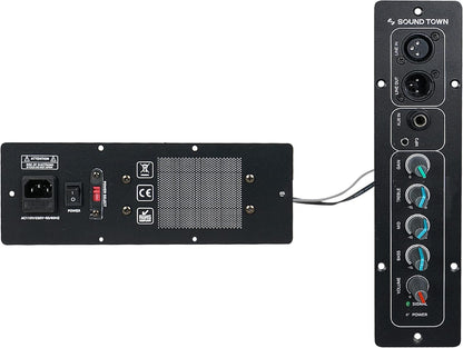 2-Pack Powered DJ PA Stage Monitor Speakers 12” 500W with Compression Driver for Live Sound, Bar, Church (METIS-12MPW-PAIR)