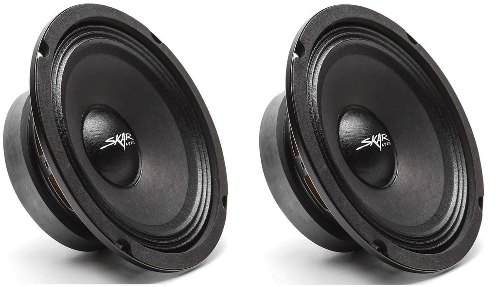 (2) NEW SKAR AUDIO FSX65-4 6.5-INCH 4 OHM 300W MAX CAR PRO AUDIO SPEAKERS - PAIR