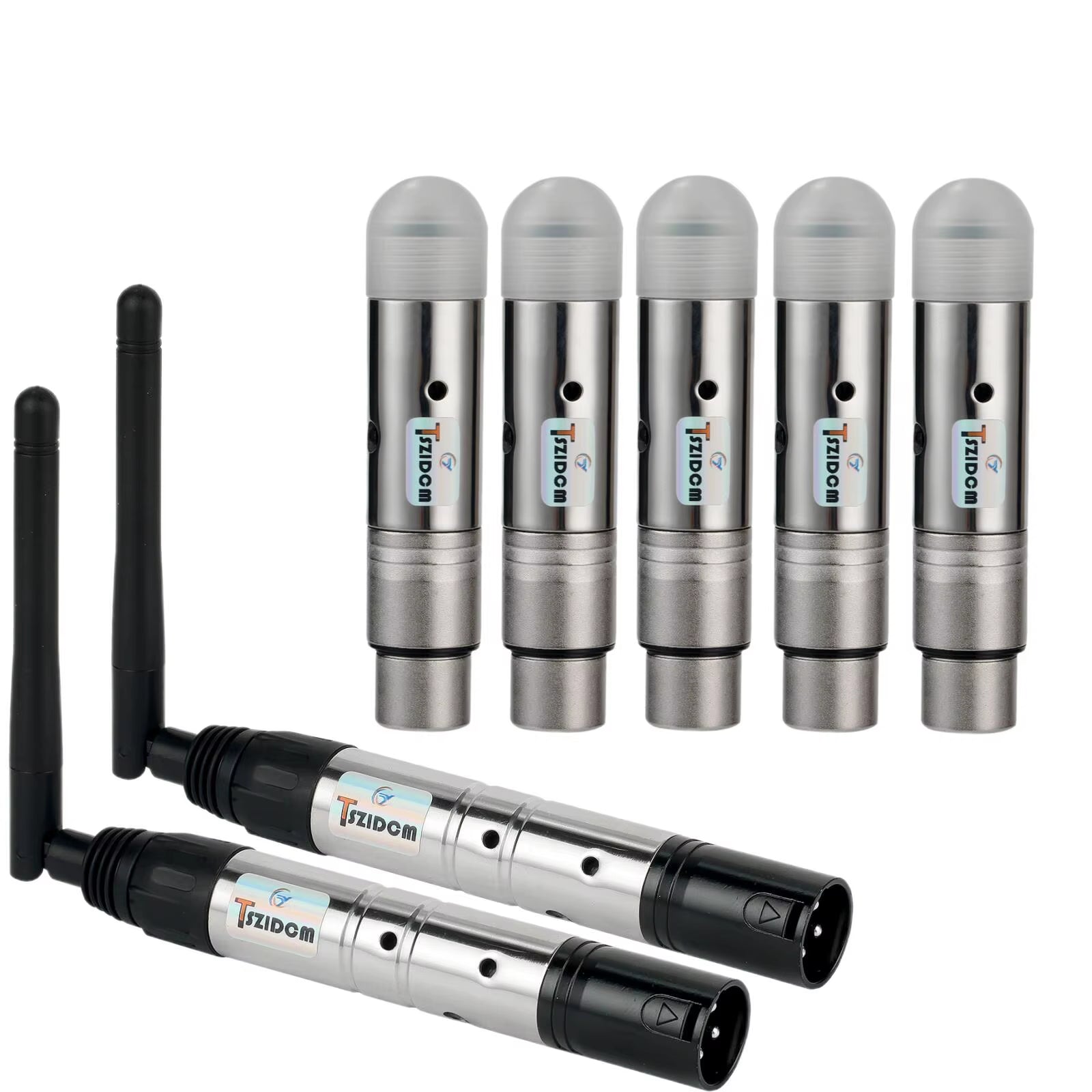 Wireless DMX 512 System 2.4G Wireless Female Receivers/Male Transmitter LED DMX512 DMX Dfi DJ Lighting Dmx Controller