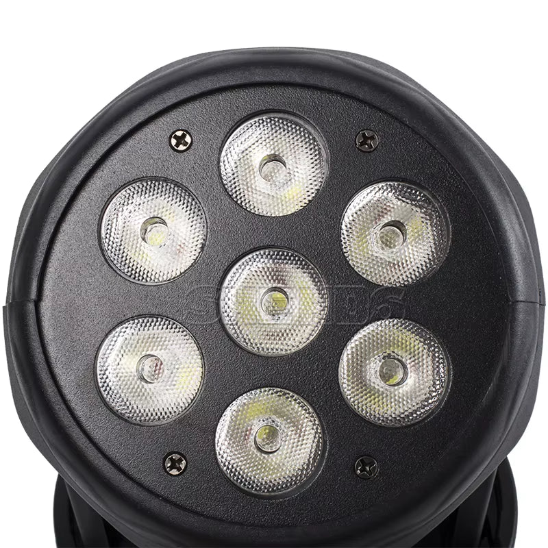 Mini LED 7X12W RGBW/18W RGBWA+UV Wash Moving Head Lighting Dj Disco Ball Lights
