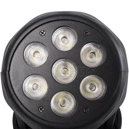 Mini LED 7X12W RGBW/18W RGBWA+UV Wash Moving Head Lighting Dj Disco Ball Lights