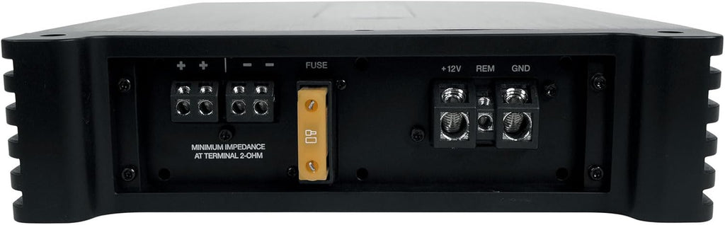 DBM13 3000W Peak/750W RMS Mono Amplifier for Boat Subwoofers, 2 Ohm, Weather-Resistant, Bass Remote, High-Performance Audio