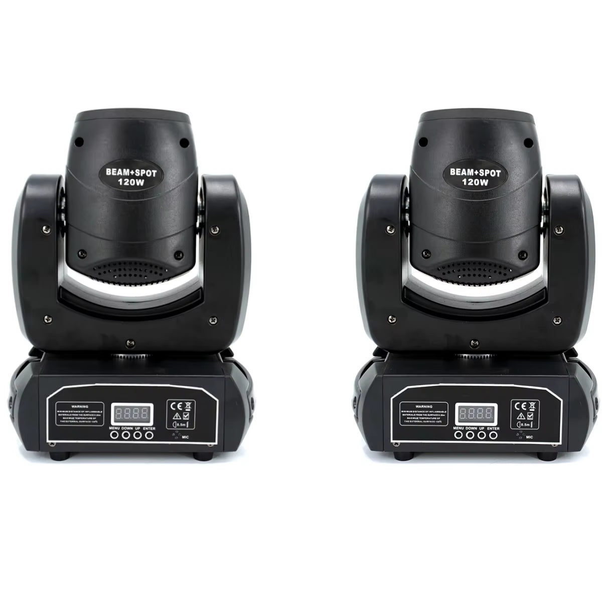 2PCS Mini LED Moving Head Light 120W Beam Spot 8 Rotating Prisms DJ Dmx Bar Strobe Stage Effect