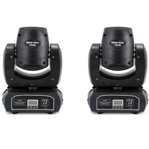 2PCS Mini LED Moving Head Light 120W Beam Spot 8 Rotating Prisms DJ Dmx Bar Strobe Stage Effect
