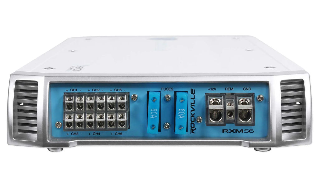 RXM-S6 Marine/Boat 2600 Watt 6 Channel Amplifier + PA Microphone