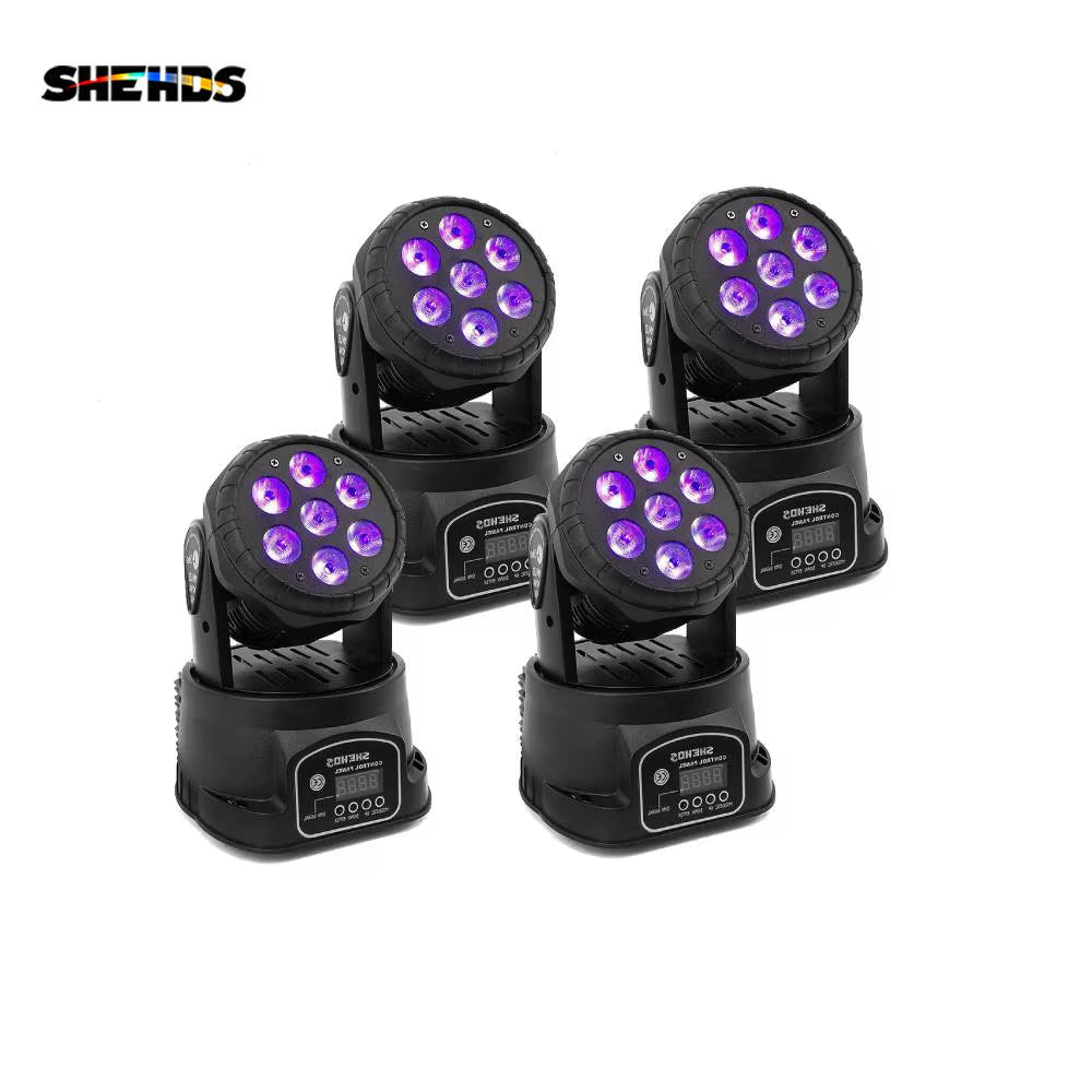 Wash LED 7X12W Rgbw/7X18W 6IN1 Moving Head Light for Disco DJ Music Party Nightclub Dance