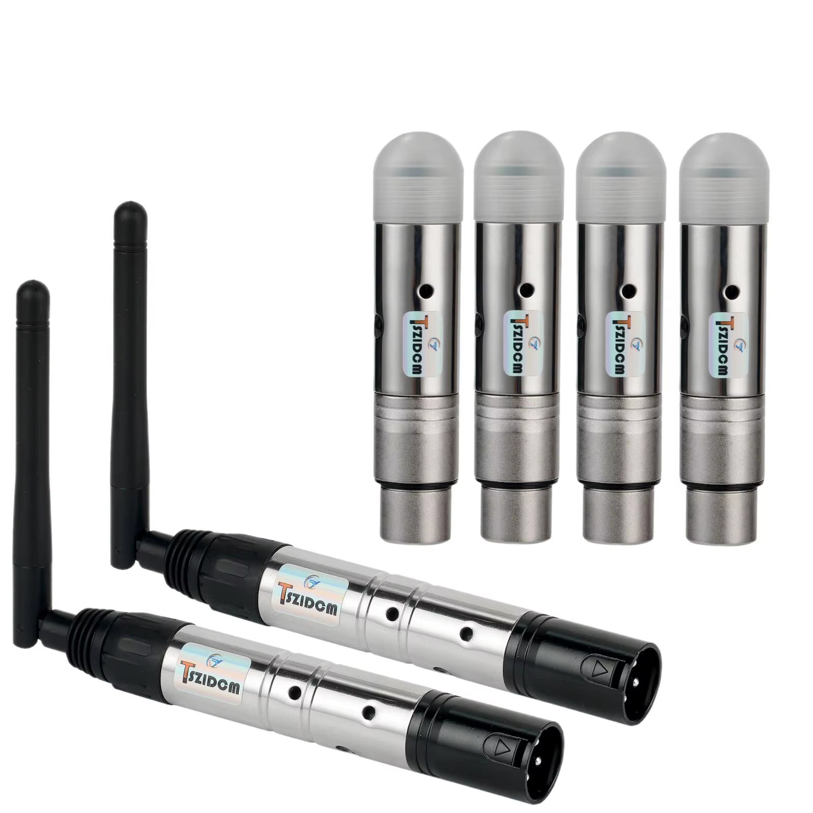 Wireless DMX 512 System 2.4G Wireless Female Receivers/Male Transmitter LED DMX512 DMX Dfi DJ Lighting Dmx Controller