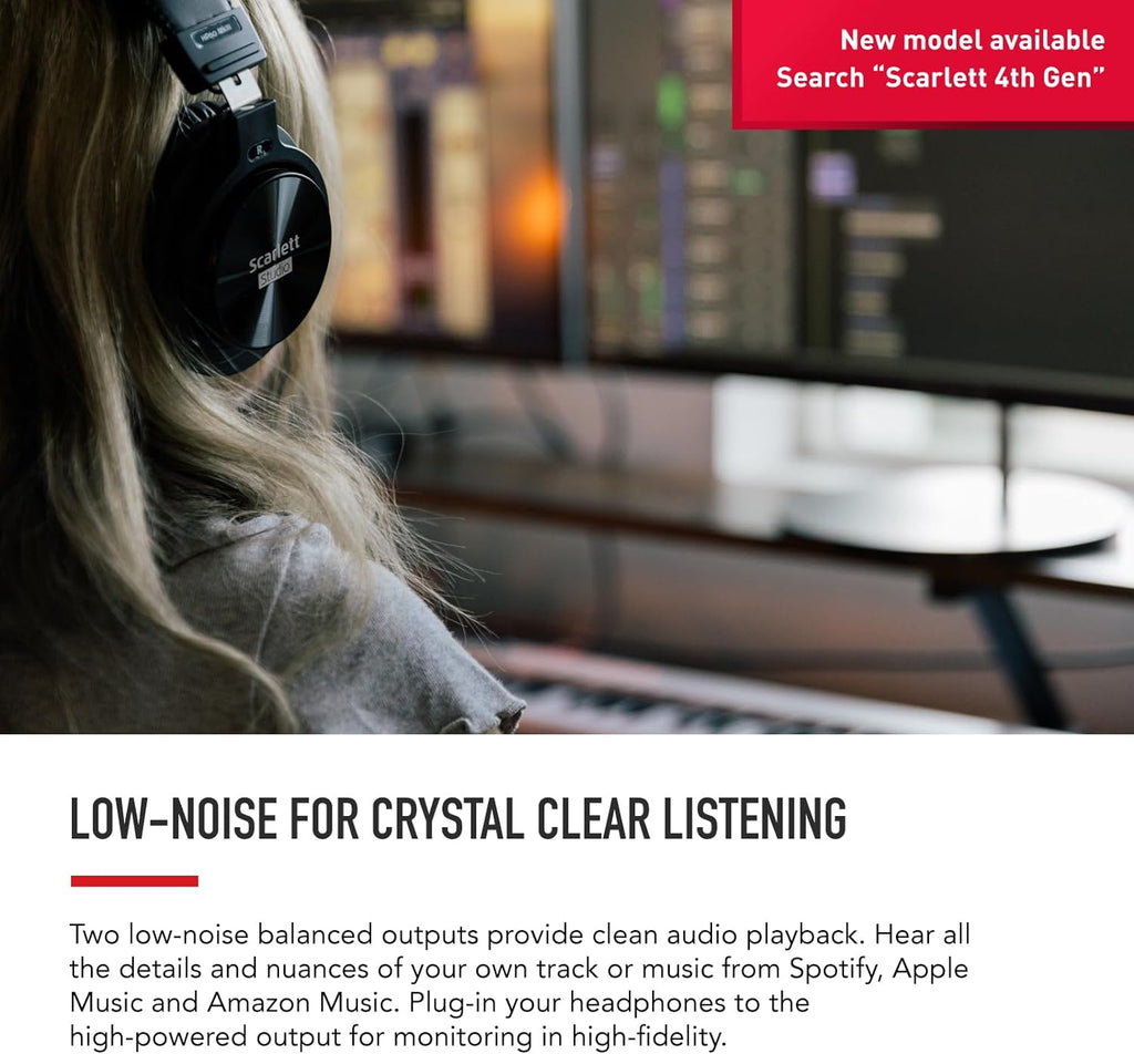 Scarlett Solo 3Rd Gen USB Audio Interface, for the Guitarist, Vocalist, Podcaste