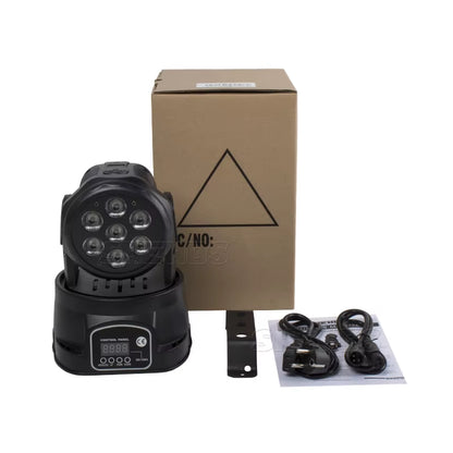 Mini LED 7X12W RGBW/18W RGBWA+UV Wash Moving Head Lighting Dj Disco Ball Lights