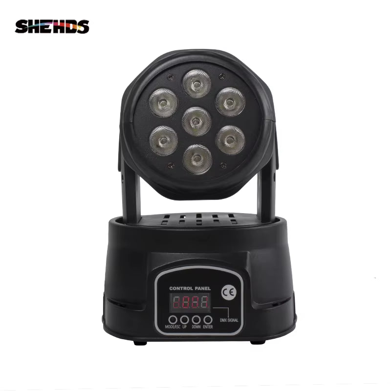 Mini LED 7X12W RGBW/18W RGBWA+UV Wash Moving Head Lighting Dj Disco Ball Lights