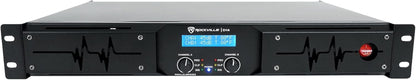 D14 7000W Peak/2000W RMS Class-D 2 Channel Amplifier, 1.5U Rack-Mount, LCD Display, Cooling Fans, Built-In Crossover, for Djs and Live Sound