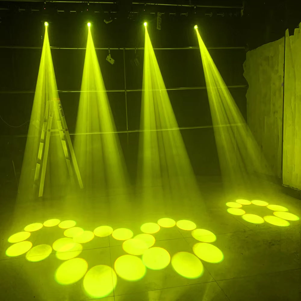 2PCS Mini LED Moving Head Light 120W Beam Spot 8 Rotating Prisms DJ Dmx Bar Strobe Stage Effect